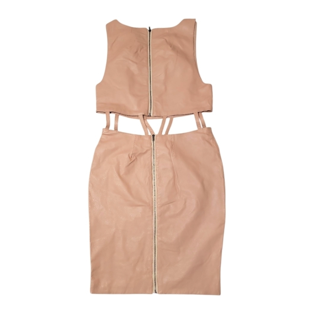 $350 NWT ONE TEASPOON LEATHER DRESS - Picture 2 of 4